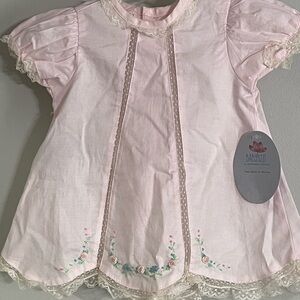 Pink Lace Trimmed Kids Top